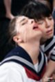 Face upturned cum running down her face